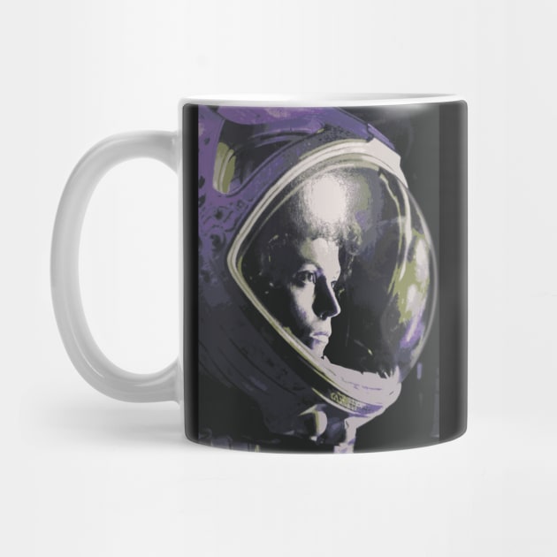 Alien movie (1979): Ripley in Helmet Poster Print by SPACE ART & NATURE SHIRTS 